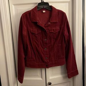 Burgundy corduroy jacket